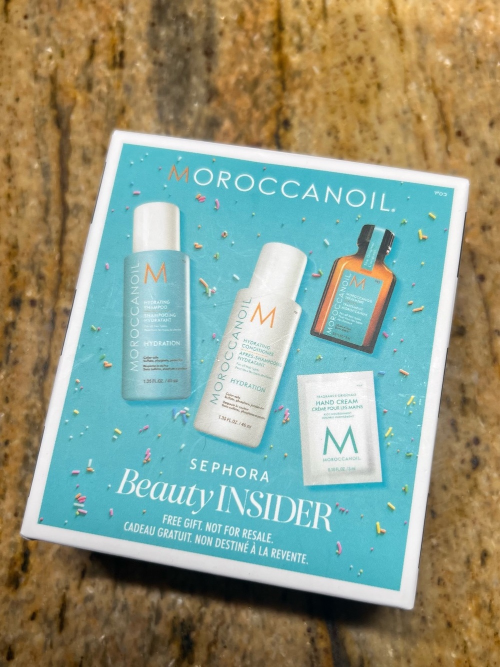 Moroccanoil Travel Treatment Set - Teal Text on White Box